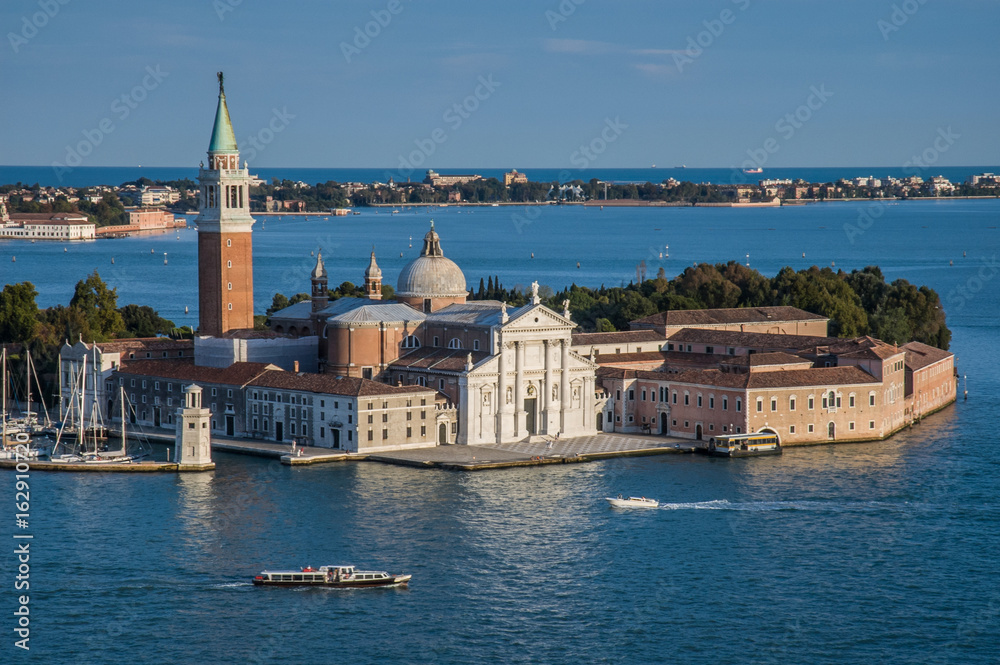 San Giorgio Maggiore in Venice from top of San Marcos