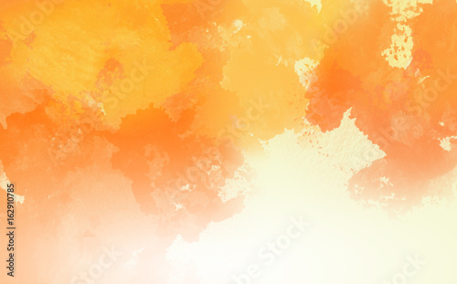 Abstract Water Color,Orange paint