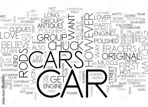 WHAT KIND OF CAR LOVER ARE YOU TEXT WORD CLOUD CONCEPT
