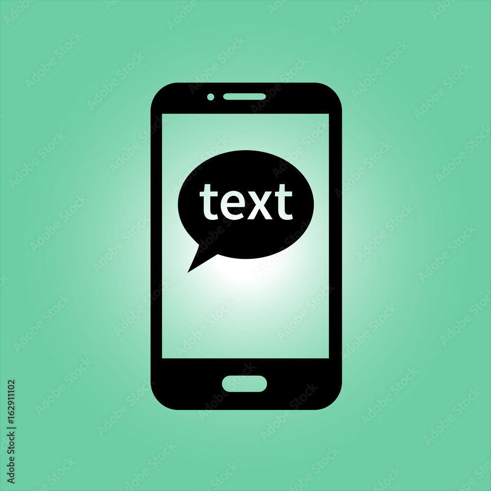Mobile chatting icon.Mobile Phone Representing Web Chatting And Dialog. Mobile chatting icon.Mobile Phone Representing Web Chatting And Dialog.