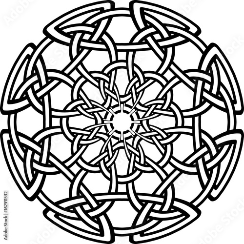 Celtic pattern. Element of Scandinavian or Celtic ornament