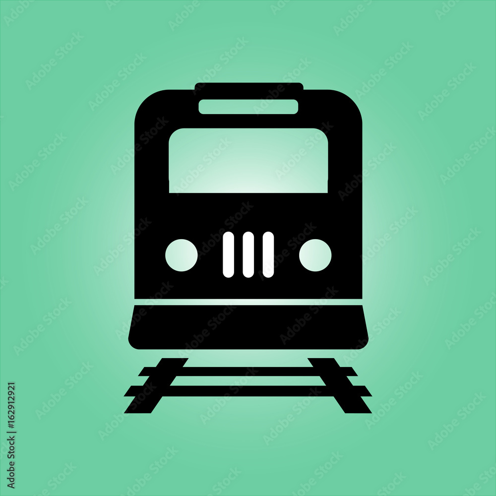 Train icon. Metro symbol. Railway station sign. Train icon. Metro symbol. Railway station sign.
