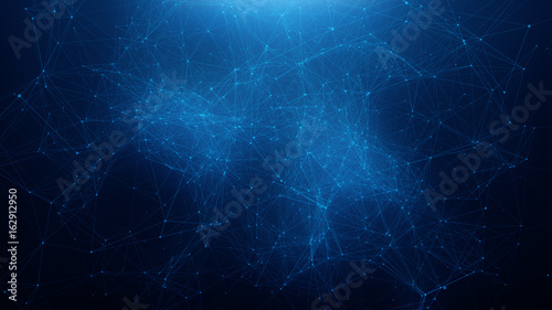 Abstract blue plexus background