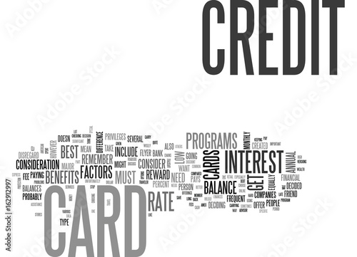 WHAT S THE BEST CREDIT CARD FOR ME TEXT WORD CLOUD CONCEPT