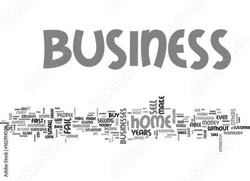 WHAT TO DO IF YOUR HOME BUSINESS FAILS TEXT WORD CLOUD CONCEPT