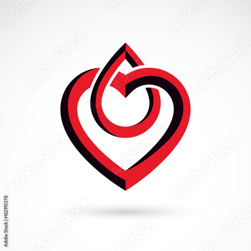 Vector illustration of hear...