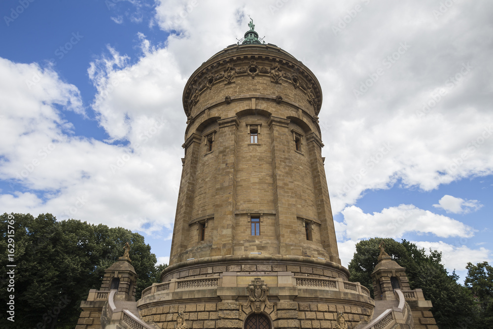 the famous water tower in mannheim germany