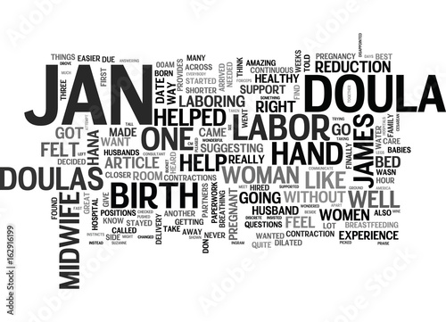 WHAT WOULD I DO WITHOUT MY DOULA TEXT WORD CLOUD CONCEPT