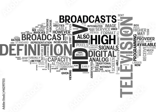 WHAT YOU NEED TO KNOW ABOUT HDTV TEXT WORD CLOUD CONCEPT