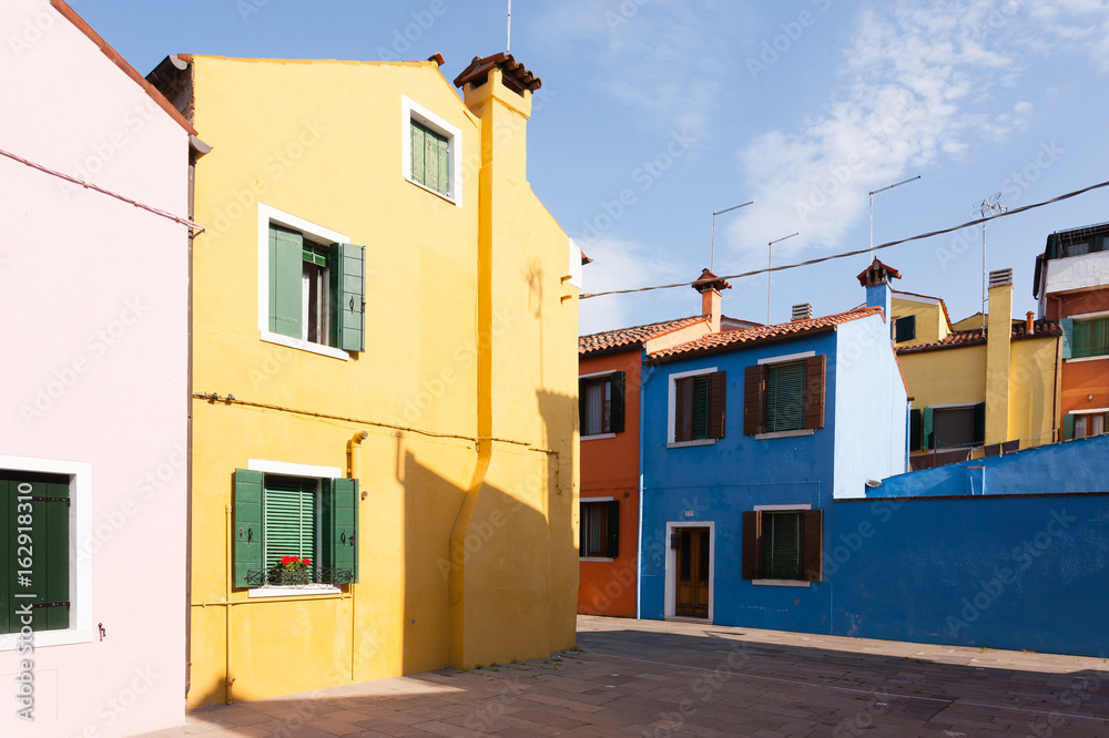 Traditional Burano colored houses, Venice