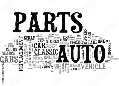 WHEN YOUR CAR S PARTS ARE HARD TO FIND TEXT WORD CLOUD CONCEPT