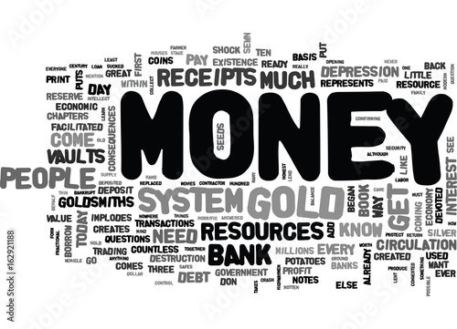 WHERE DOES MONEY COME FROM TEXT WORD CLOUD CONCEPT