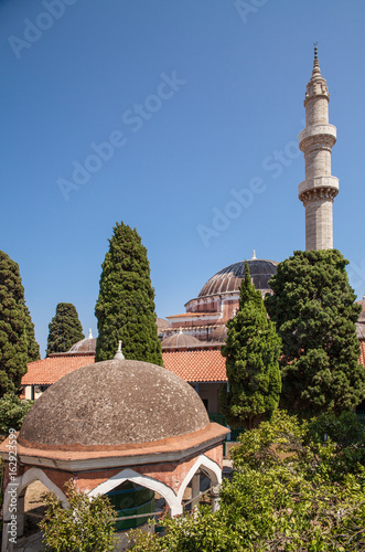 Old suleman mosque in the city center. photo