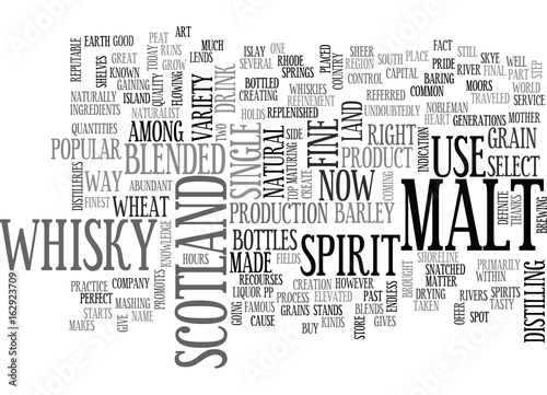 WHISKY TEXT WORD CLOUD CONCEPT