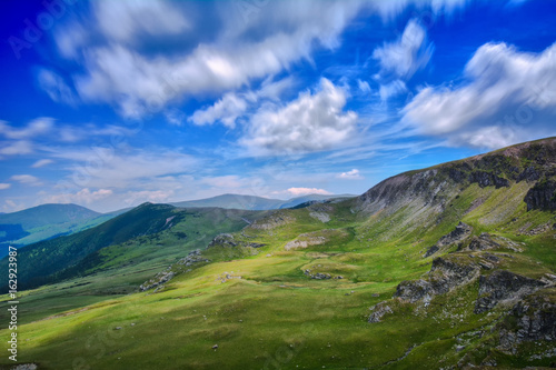 The Carpathian Mountains seen from Transalpina