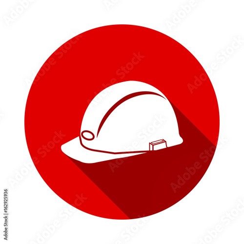 Vector illustration of a web icons - safety helmet, hard hat