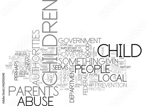 WHY ARE PARENTS PERMITTED TO DESTROY THEIR OWN CHILDREN TEXT WORD CLOUD CONCEPT