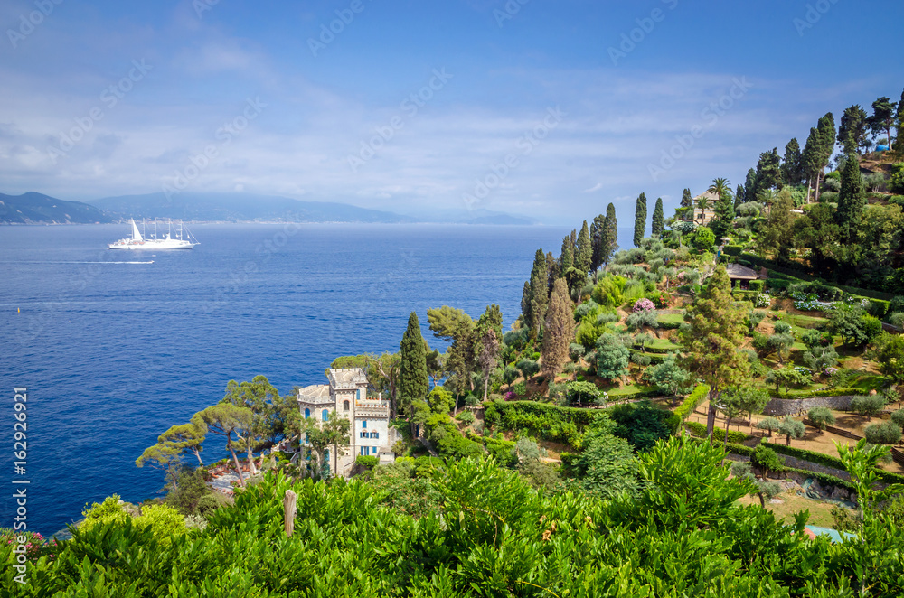 Beautiful landscape in Portofino,  Liguria, Italy