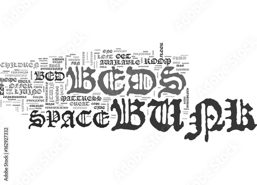 WHY CHOOSE A BUNK BED FOR YOUR CHILD TEXT WORD CLOUD CONCEPT