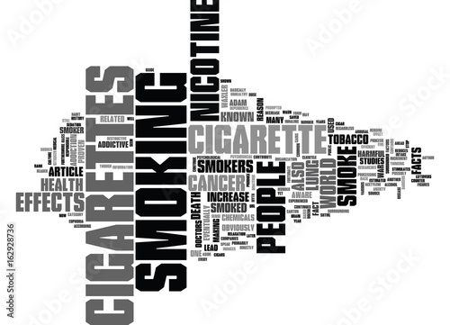 WHY DO PEOPLE SMOKE CIGARETTES TEXT WORD CLOUD CONCEPT