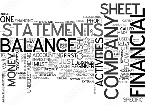 WHY FINANCIAL STATEMENTS ARE IMPORTANT A BEGINNER S GUIDE TEXT WORD CLOUD CONCEPT