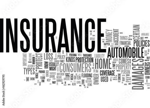 WHY IS INSURANCE IMPORTANT TEXT WORD CLOUD CONCEPT
