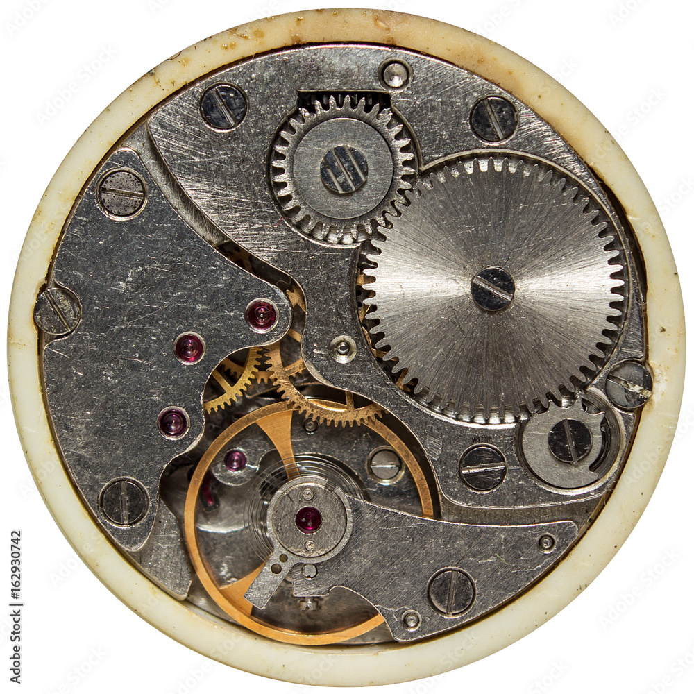 The mechanism of old watches