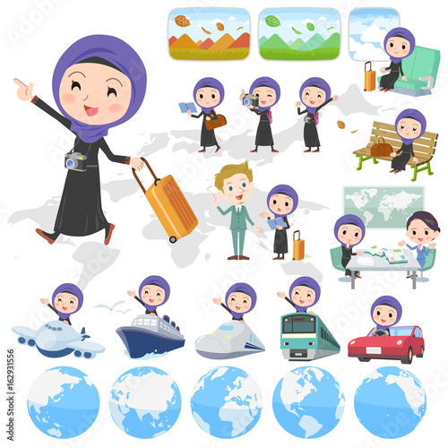 Arab woman travel