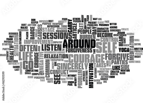 WHY SHOULD YOU FORGIVE TEXT WORD CLOUD CONCEPT
