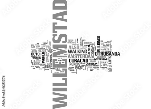 WILLEMSTAD TEXT WORD CLOUD CONCEPT