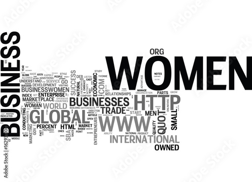 WOMEN GET READY GET SET AND GO GLOBAL TEXT WORD CLOUD CONCEPT photo