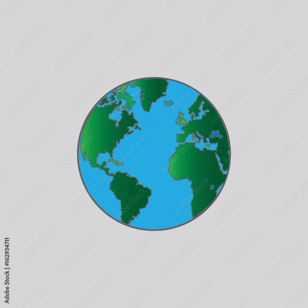 earth icon vector