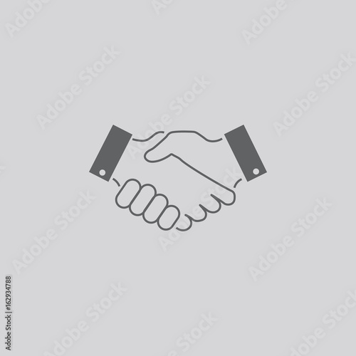 Business handshake icon photo