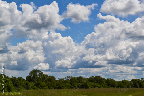 Sky with rain clouds