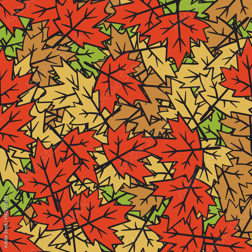 Autumn Fall Minimal Design Vector Leaves