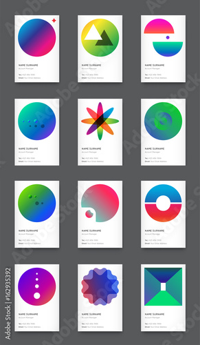 Vector Bright Trendy Vertical Business Card Set Free Download Vector Bright Trendy Vertical Business Card Set - GFXLoad
