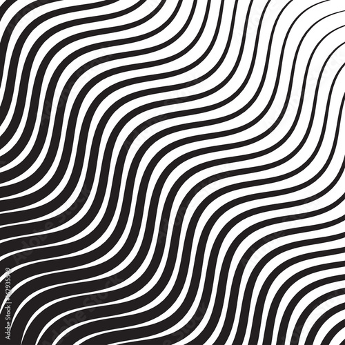 Wave Oblique Smooth Lines Pattern in Vector