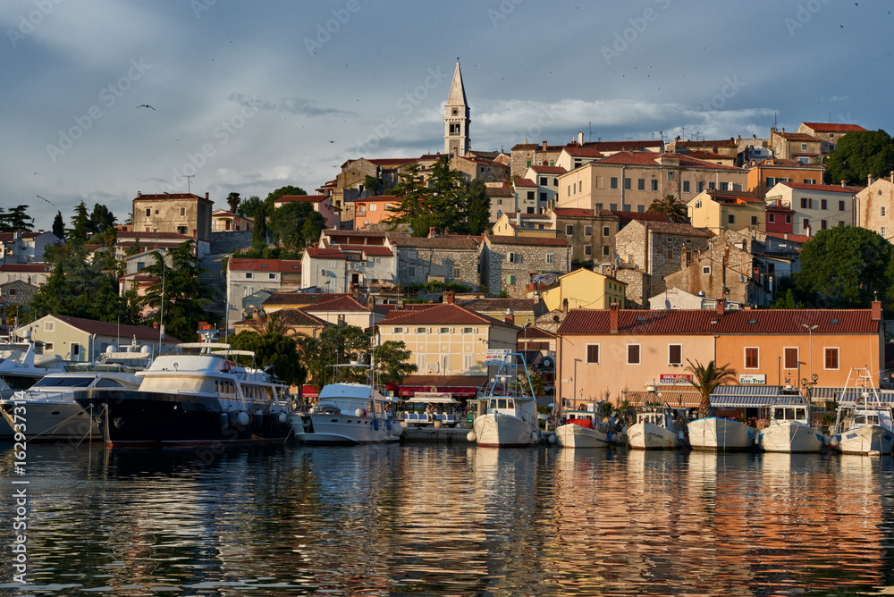 View Of Vrsar Port And Village -Istria,Croatia