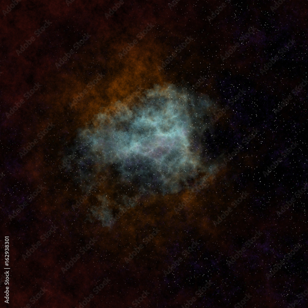 Nebula space galaxy. Digital artwork for creative graphic design 