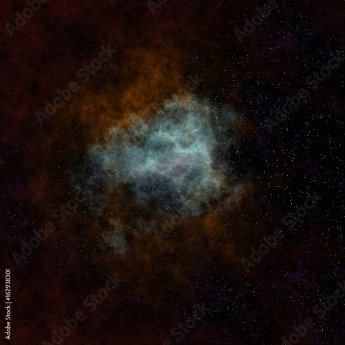 Fototapeta Naklejka Na Ścianę i Meble -  Nebula space galaxy. Digital artwork for creative graphic design 