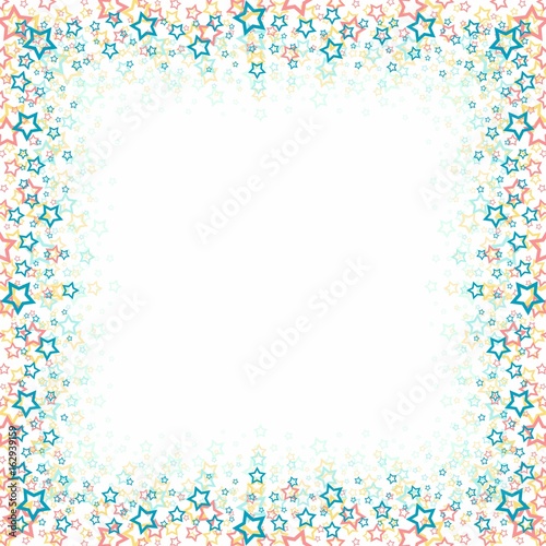 Square frame with stars.