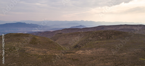 Aerial views of the valleys around Robertson in the Breede Valley in the Western Cape of South Africa