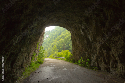 Tunnel on an old abandoned mountain road