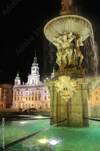 2017-07-01 - Ceske budejovice city, Czech republic - Namesti Premysla Otakara II. Samson fountain photo