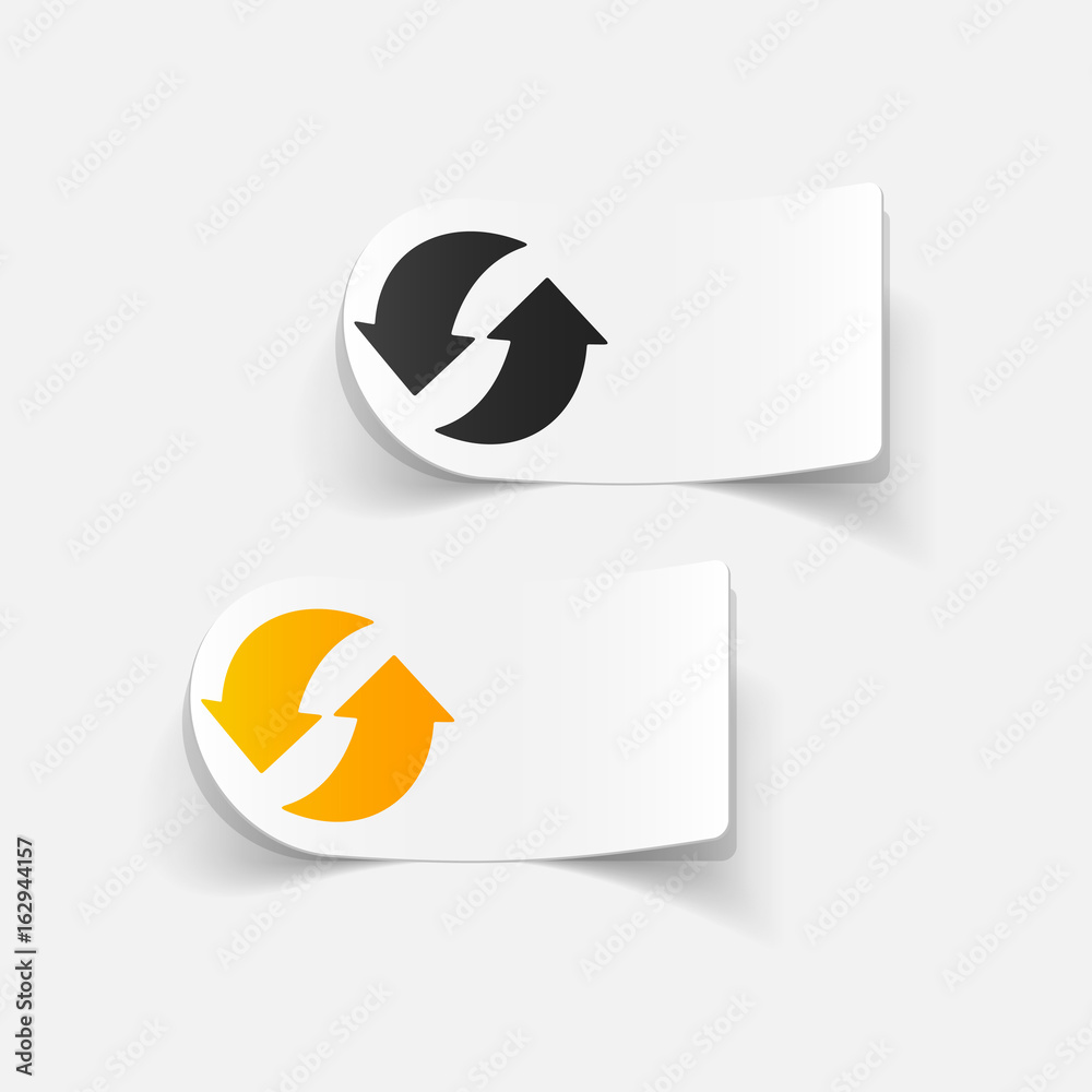 realistic design element: arrow recycling realistic design element: arrow recycling