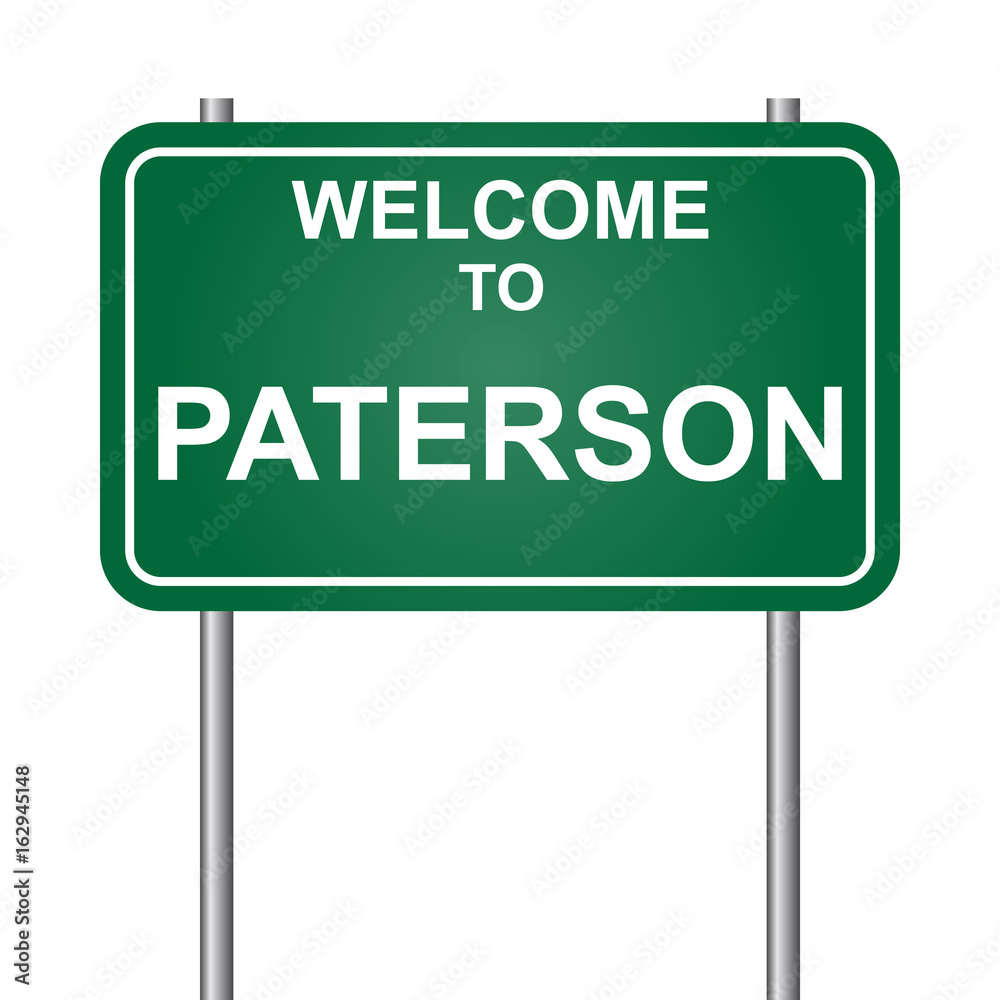 Welcome to Paterson, green signal vector Welcome to Paterson, green signal vector