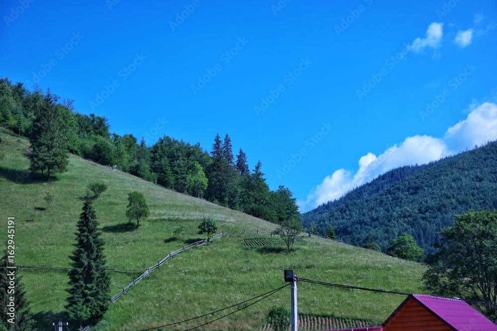 Countryside in the Carpathians, Ukraine