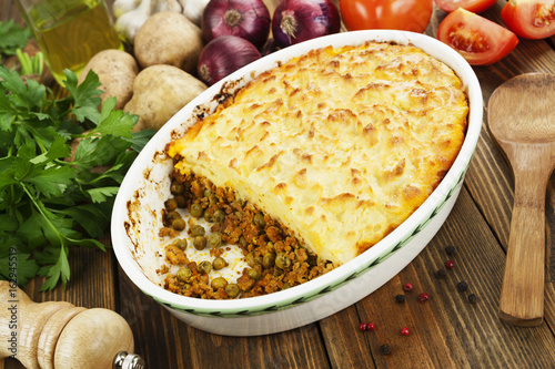 Cottage pie with meat