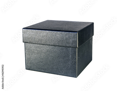 darkly gray box from a cardboard