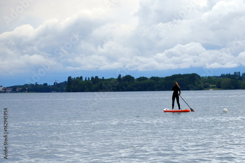 The girl on the Board, Stand Up Paddling